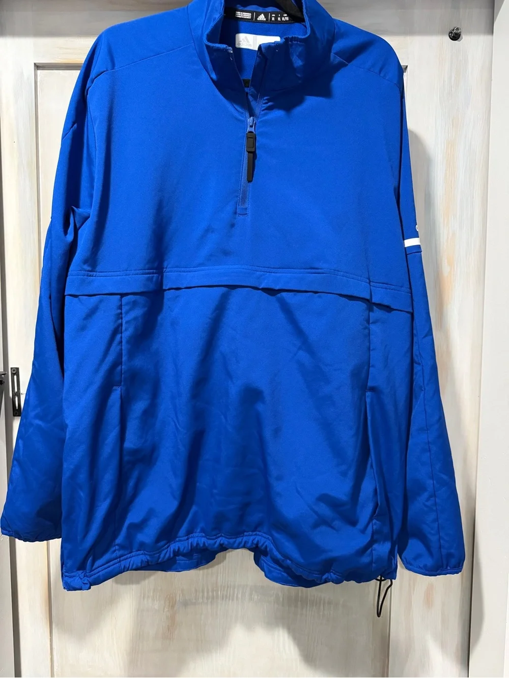 adidas Men's Bright Blue Half-Zip Performance Pullover